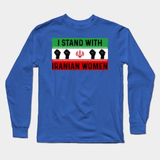 Stand with Iranian Women Flag of Iran Long Sleeve T-Shirt